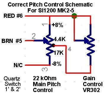sl-1200 pitch control schematic